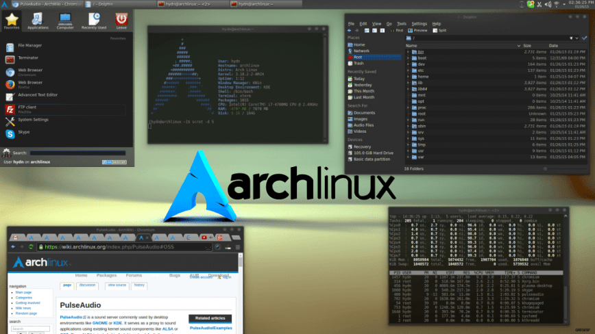 Arch Linux + KDE