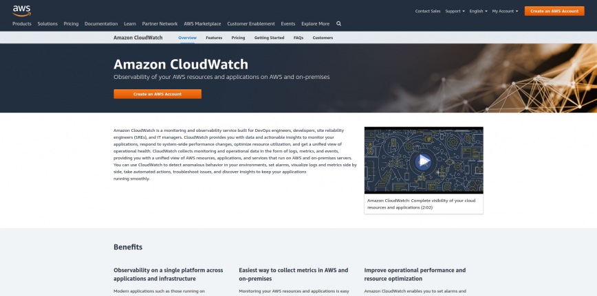 Amazon CloudWatch - Application and Infrastructure Monitoring