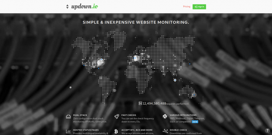 updown.io – Website monitoring simple and inexpensive