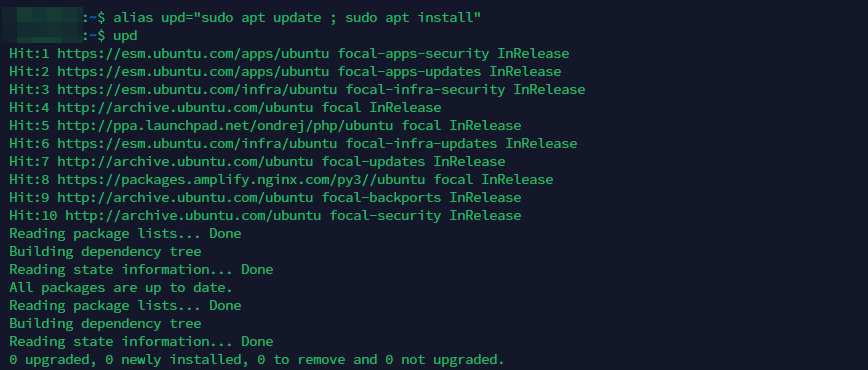 Aliases - Linux command-line.